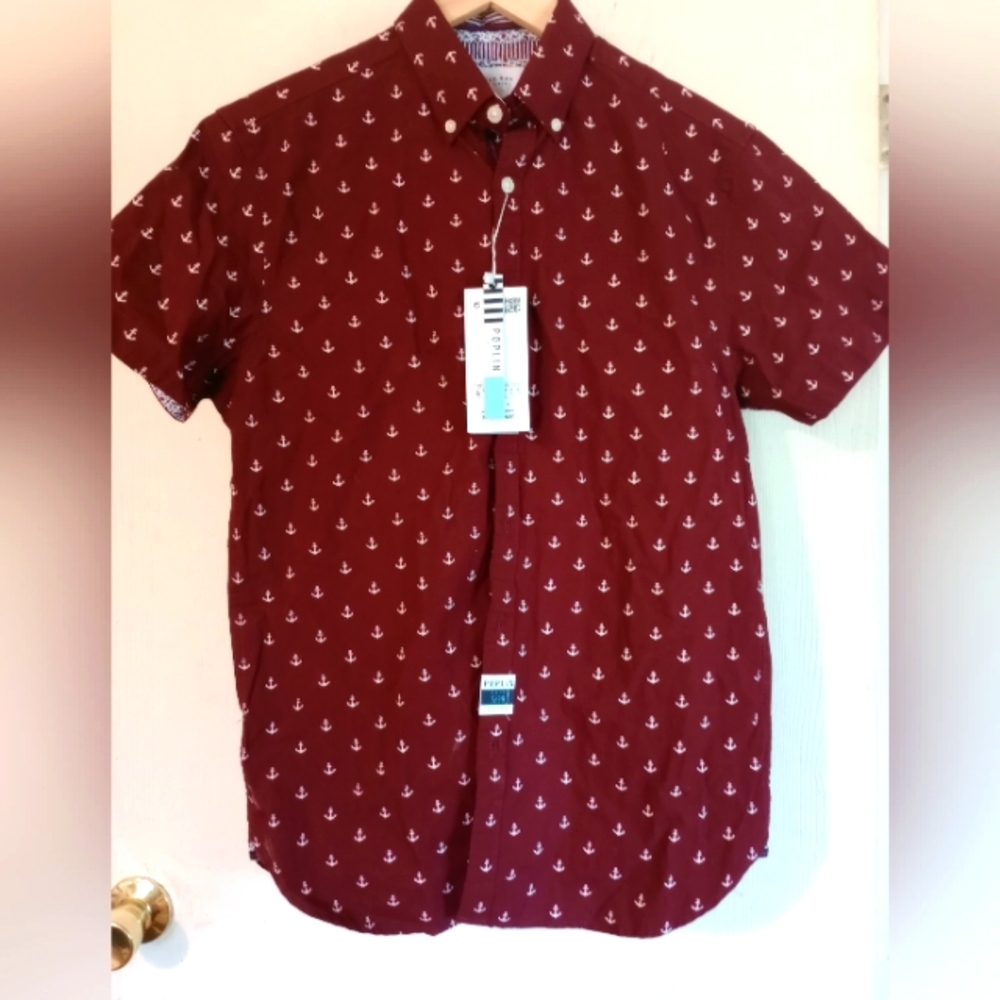 CACTUS MAN Ricky Singh NWT Poplin Shirt Small‎